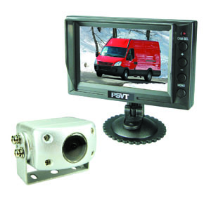 Monitorn med inbyggd kontrollbox kan ta emot bild från en extra kamera om man vill komplettera med en till. 