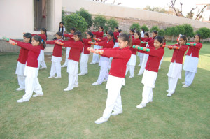 Indian girls at a school in the state of Rajasthan